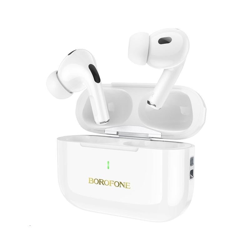 Навушники бездротові TWS Borofone BW59 Plus, ANC, White (6941991107467)