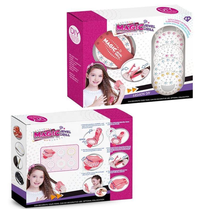 Інтерактивний ігровий набір для створення зачісок дівчаткам Magic Jewel Drill Diy lay Set Toy Braider Kits Make Up Girl (19271201) - фото 4 Інтерактивний ігровий набір для створення зачісок дівчаткам Magic Jewel Drill Diy lay Set Toy Braider Kits Make Up Girl (19271201) - фото 4