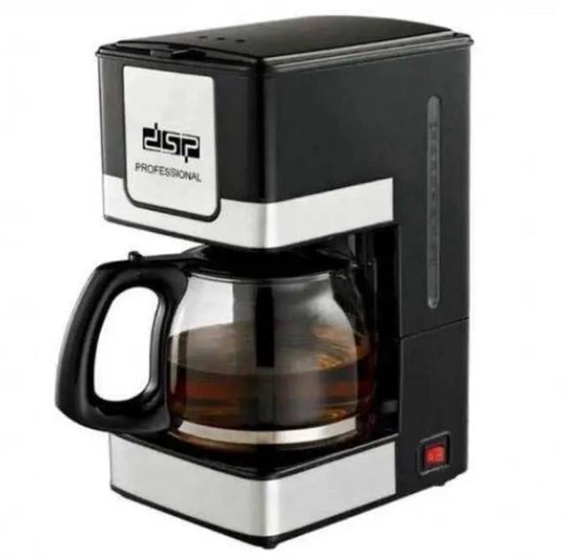 Кофеварка капельная DSP Kafe Filter KA3024 со стеклянной колбой 800 Вт Черный - фото 2