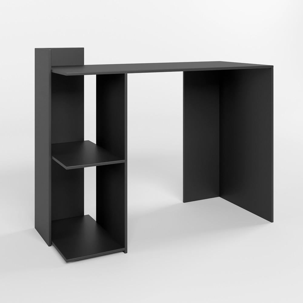 Стол компьютерный М-ЗОН Джеко 1200/12 с 2 полками Антрацит (MZN-031021) - фото 1 Стол компьютерный М-ЗОН Джеко 1200/12 с 2 полками Антрацит (MZN-031021) - фото 1