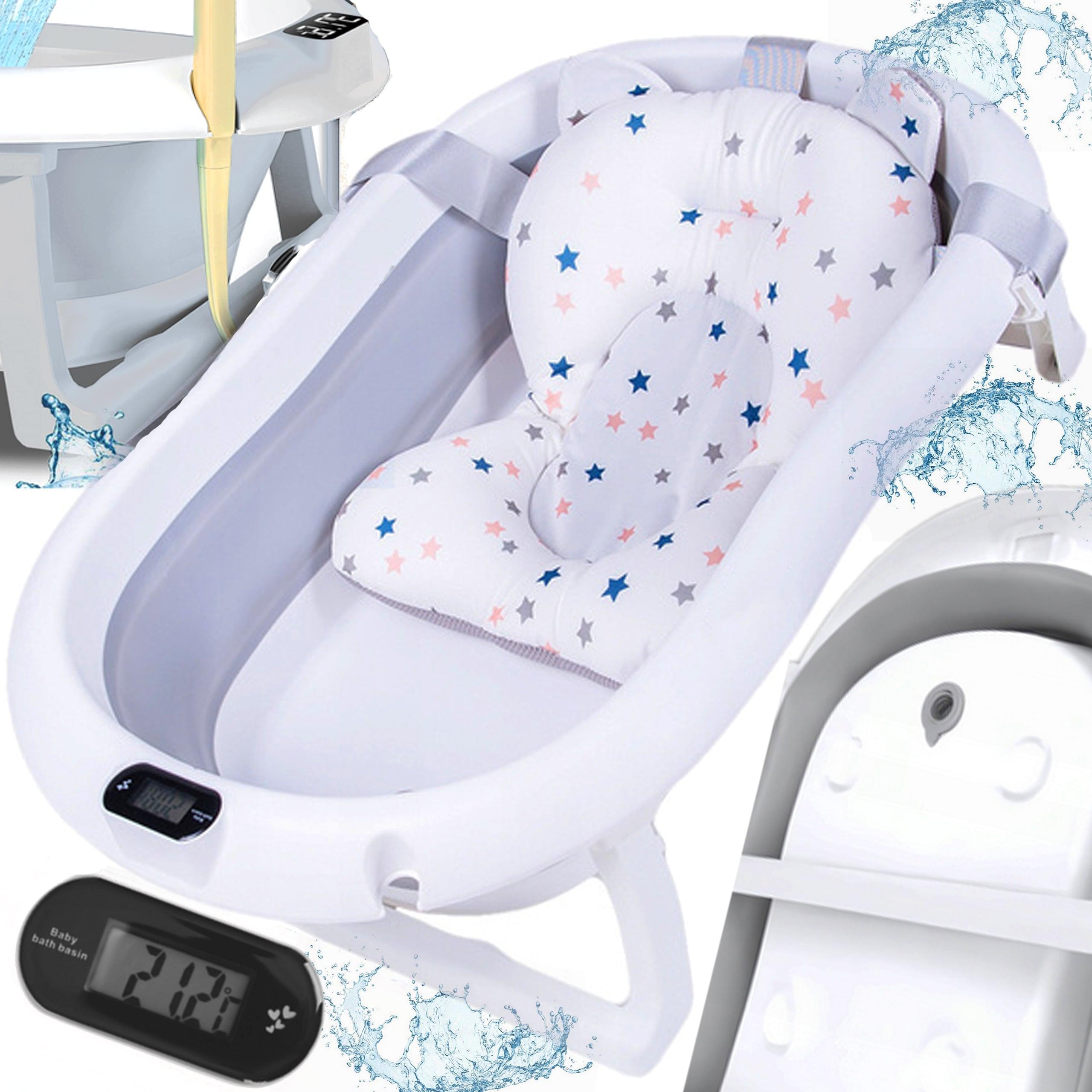 Детская ванночка складная Hanert KinderBad Grey с подушкой и термометром - фото 3 Детская ванночка складная Hanert KinderBad Grey с подушкой и термометром - фото 3