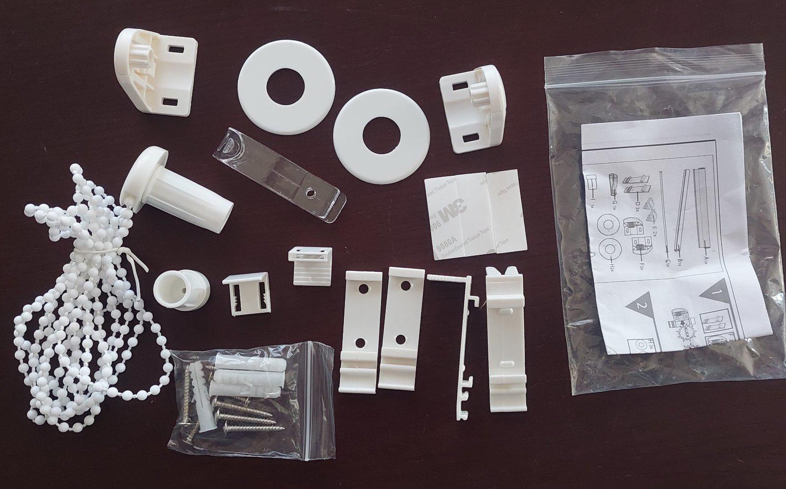 Ролета день-ночь Bigimot 62x130 см Белый (N001-130-62) - фото 4