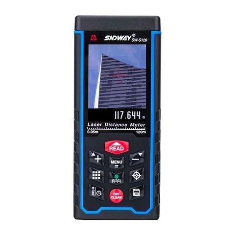 Рулетка профессиональная лазерная Sndway SW-S120 с камерой и большим цветным дисплеем до 120 м. - фото 3 Рулетка профессиональная лазерная Sndway SW-S120 с камерой и большим цветным дисплеем до 120 м. - фото 3