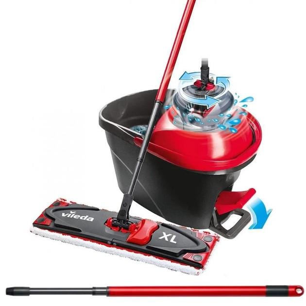 Набор для уборки Vileda UltraMax Turbo XL с насадкой 42х10 см ручкой 133 см/ведро 16 л (163427)