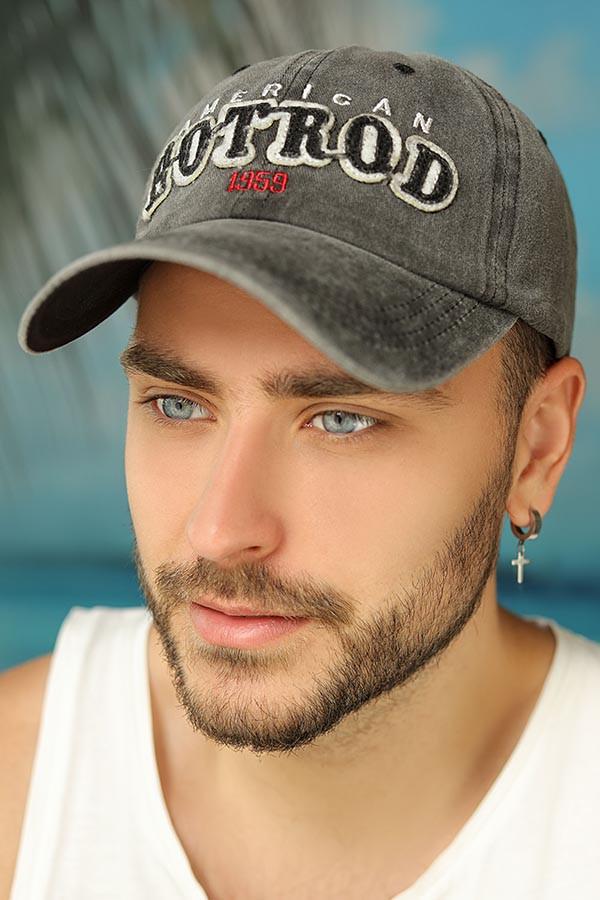 Бейсболка Braxton мужская HotRod Черный (1616)