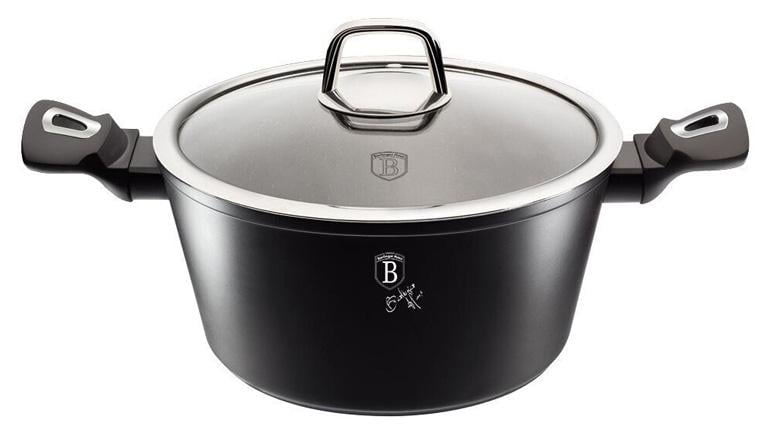 Кастрюля Berlinger Haus Black Silver 4,1 л с мраморным покрытием (BH-1852)