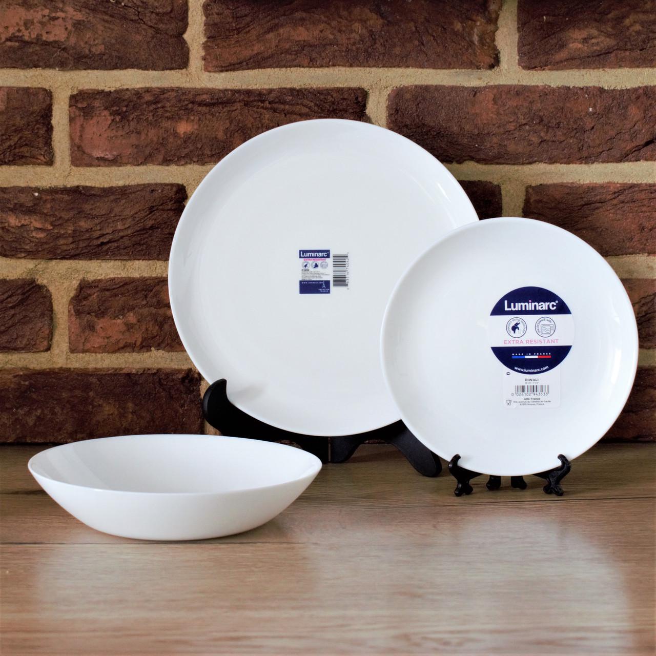 Набор тарелок Luminarc Diwali 19 пр. Белый - фото 3