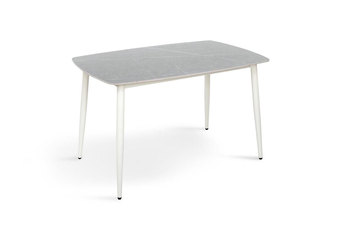 Обеденный стол Мікс Меблі Кипарис 1200х800 мм Бело-серый (27523856)
