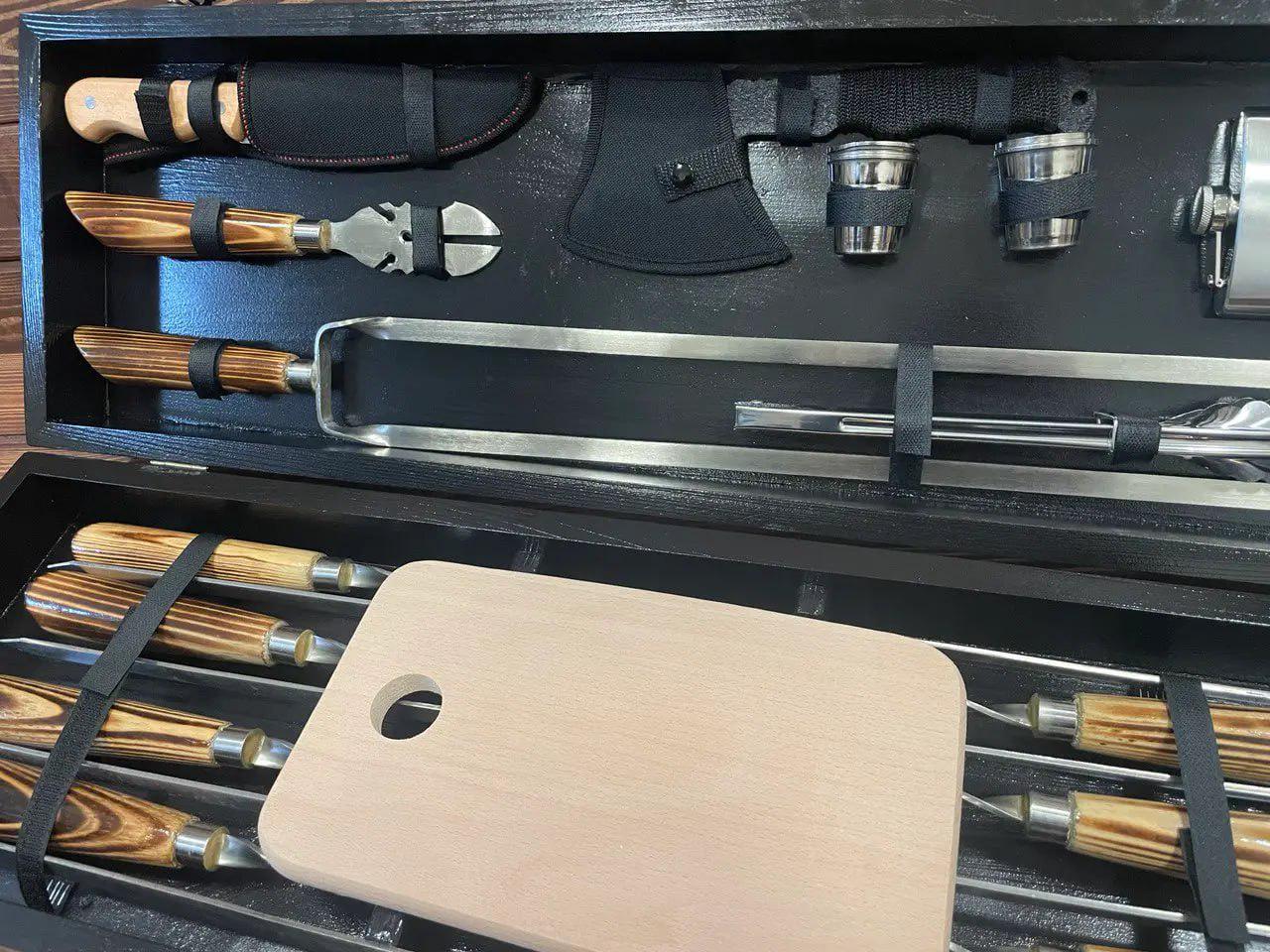 Набор шампуров Пикник 9 в кейсе (10639721) - фото 4 Набор шампуров Пикник 9 в кейсе (10639721) - фото 4