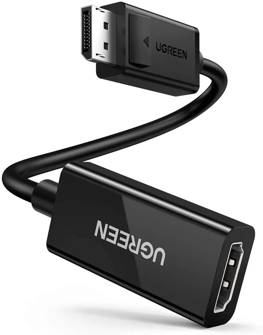 Перехідник UGREEN MM137 DisplayPort to HDMI 4K 25 см Black (70694)