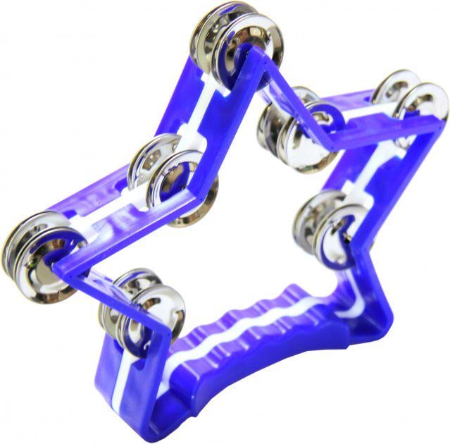 Тамбурін Руді фігурний Зірка пластик 20х24х5 см