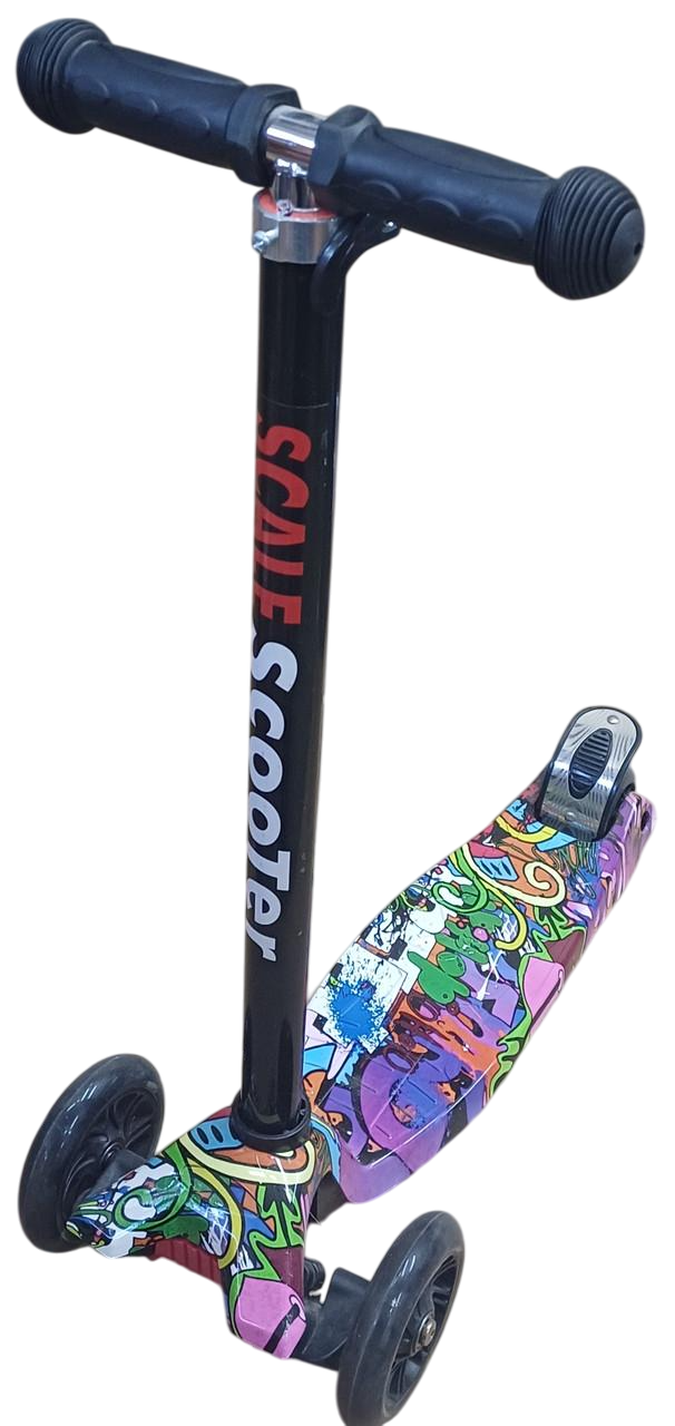 Самокат Best Scooter MAXI абстракция Фиолетовый