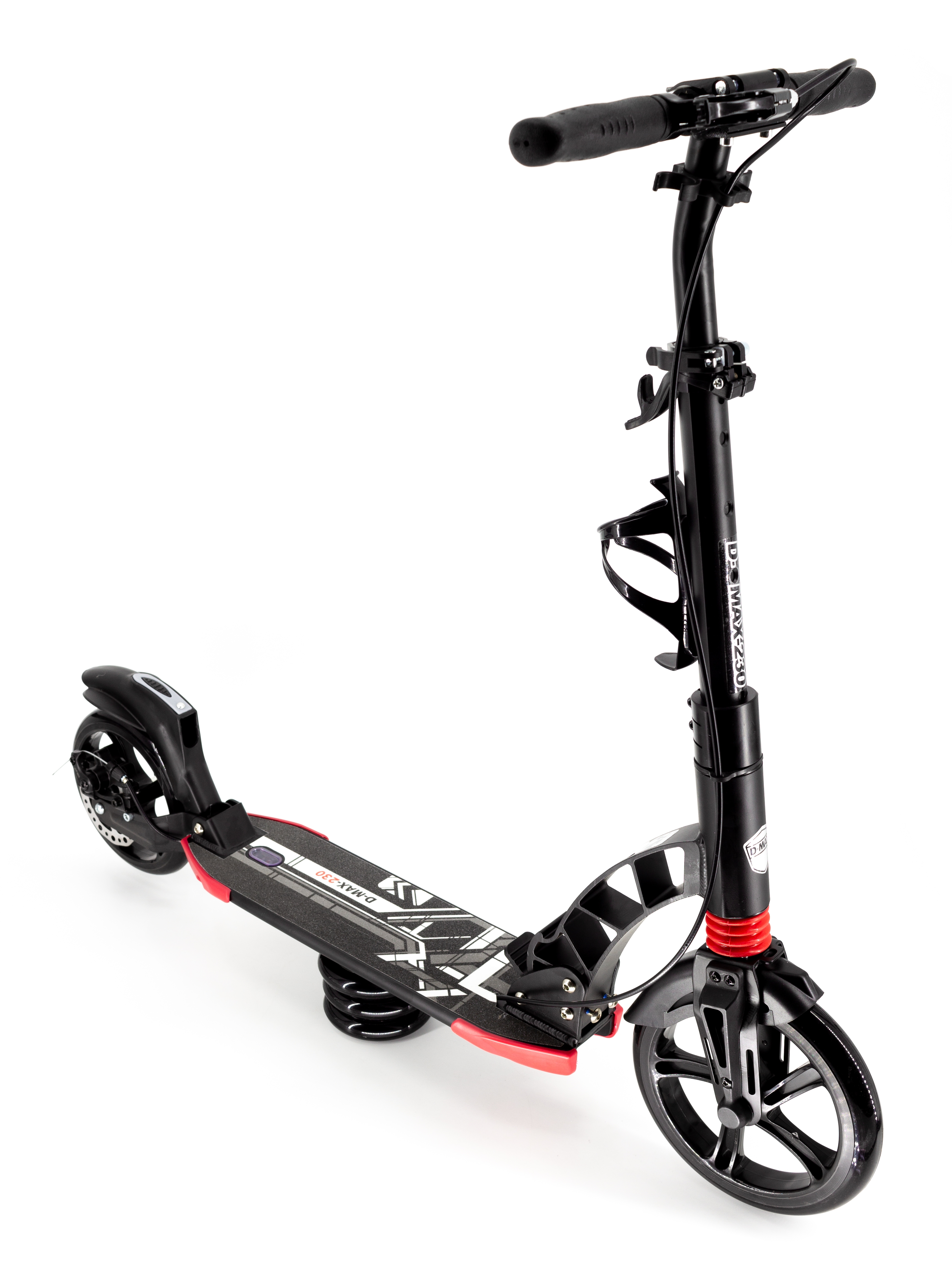 Самокат двухколесный ScooteX D-MAX 230 Disc USA Черный