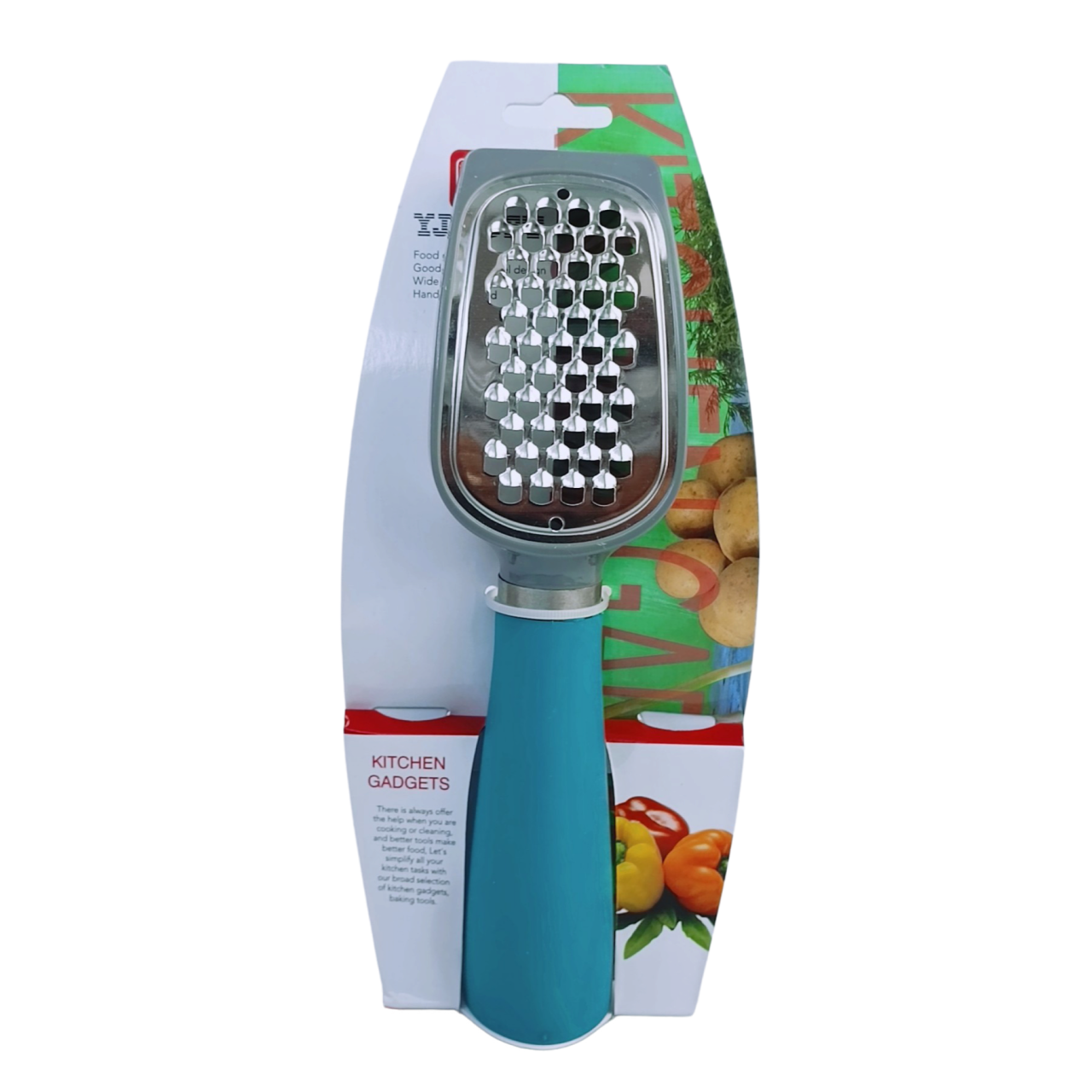 Терка ручна кухонна з силіконовою ручкою 20 см (46826)