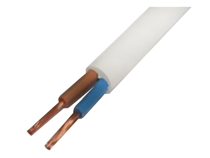 Кабель ШВВП 2х0,5 мм² 1 м Белый (1015)