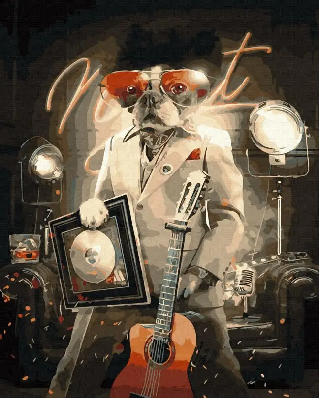 Картина по номерам Brushme Музыкант 40x50 см (BRM45012)