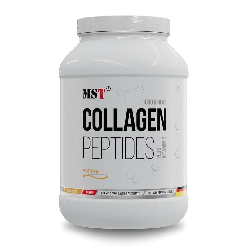 Колаген пептиди питний з вітаміном C MST Collagen Peptides + Vitamin C 1 кг Апельсин