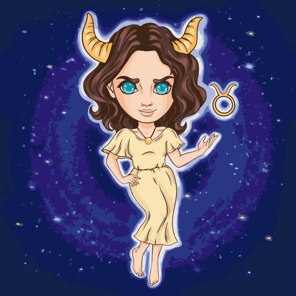 Картина по номерам ART CRAFT Знаки зодиака-Телец 40x40 см Разноцветный (PM-194-K-1044)