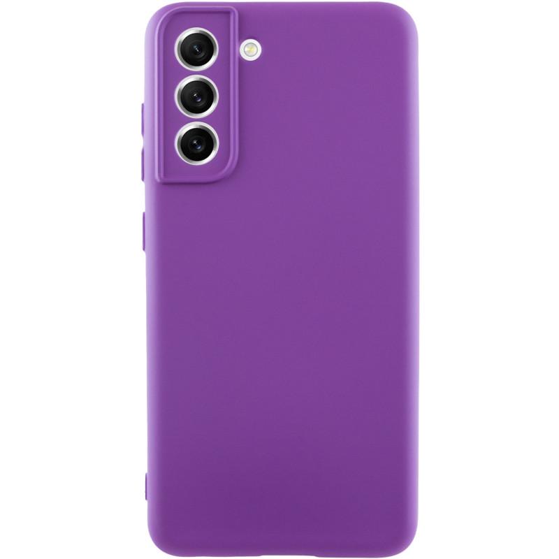 Чехол Silicone Cover Lakshmi Full Camera (AA) для Samsung Galaxy S21 FE  фиолетовый