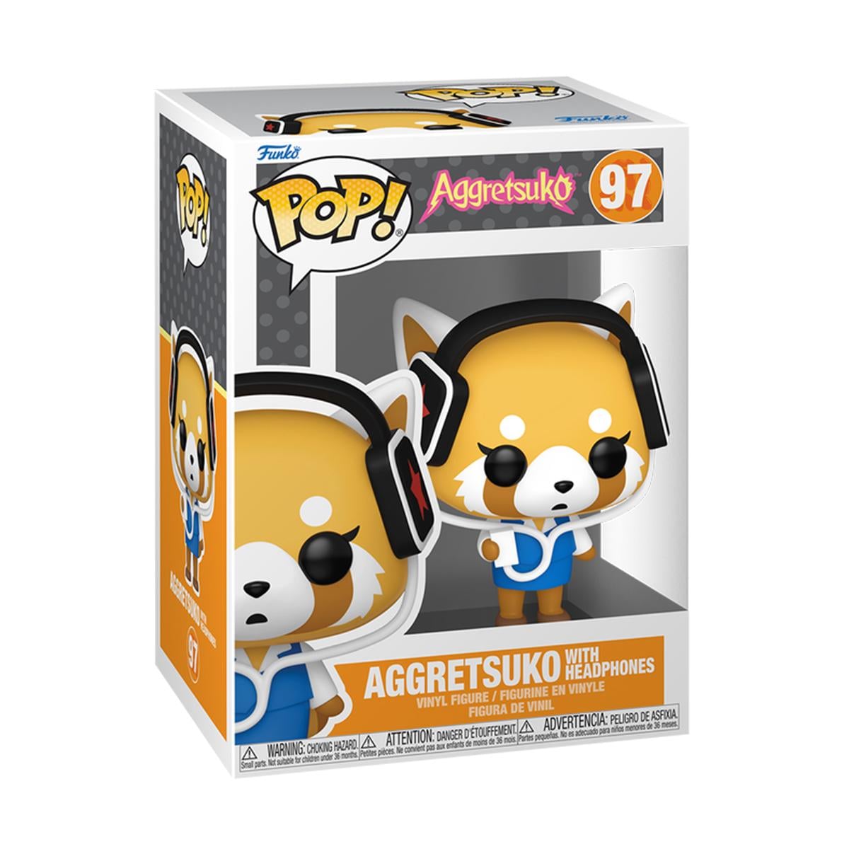 Детская игровая фигурка Funko POP Коллекционная Sanrio-Aggretsuko с наушниками Аниме (80392)