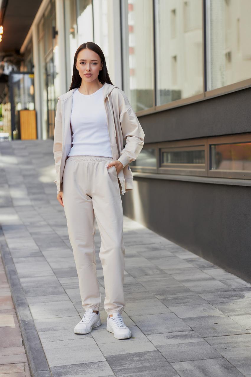 Костюм спортивный женский М136.2 худи на замке/джогеры L Таш (825-1-62)