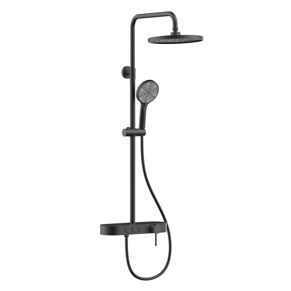 Душевая система VOLLE Sistema без излива нержавеющая сталь Черный матовый (1593.090104)