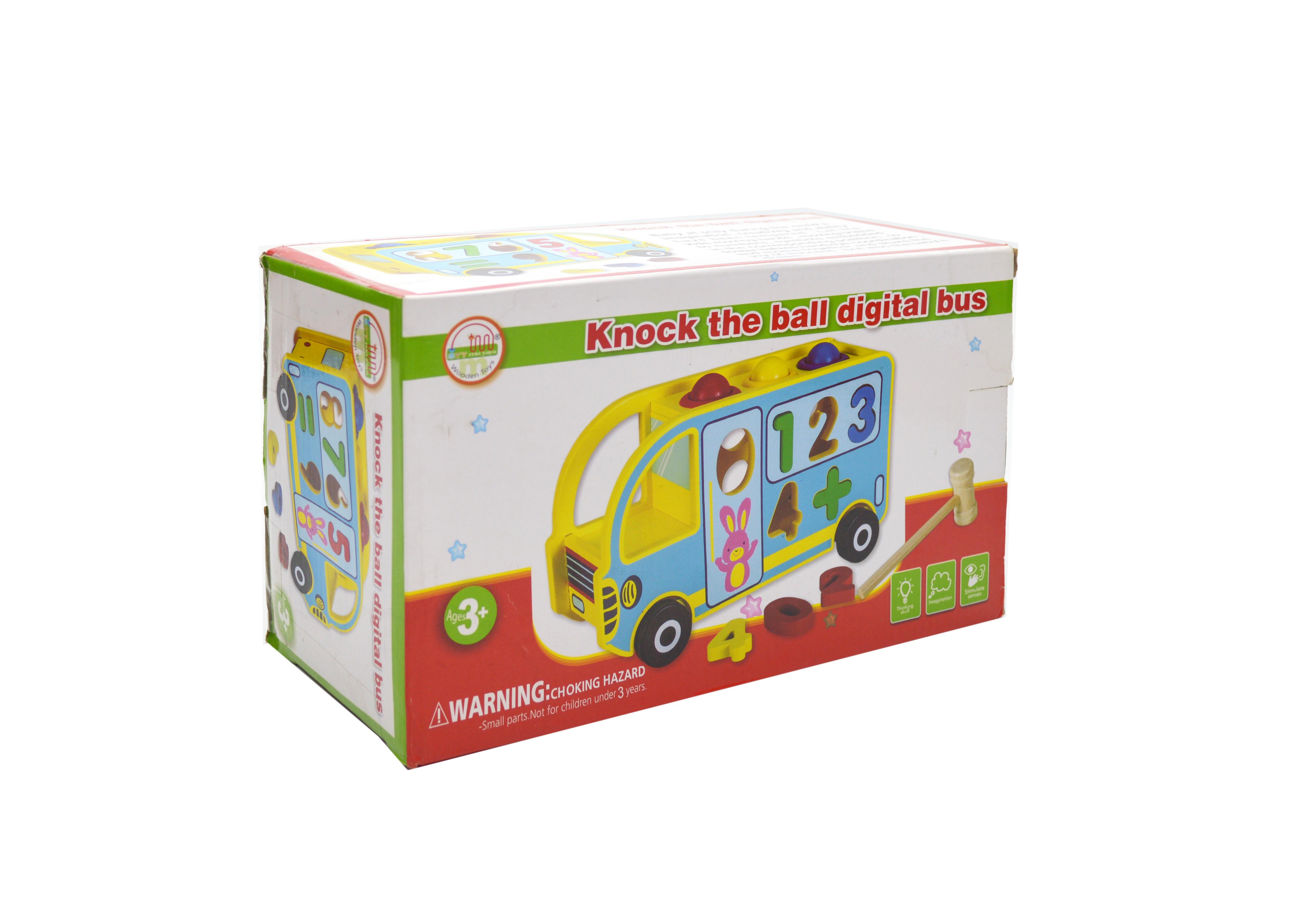 Дерев'яна іграшка автобус-сортер стукалка/каталка 0912 - фото 7 Дерев'яна іграшка автобус-сортер стукалка/каталка 0912 - фото 7