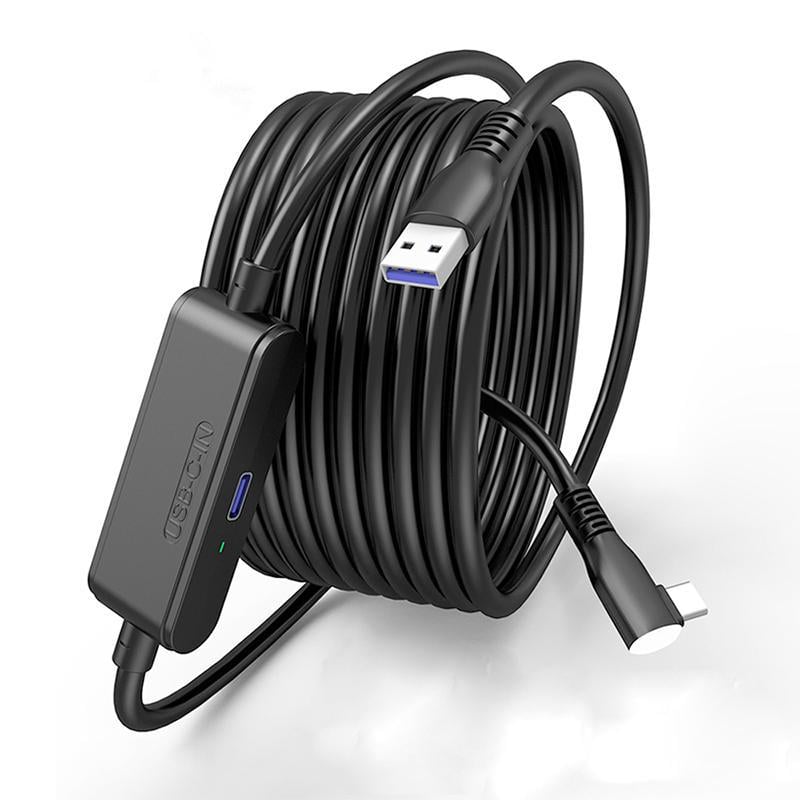 Кабель Quest VR Link USB A+C на Type-C для Oculus 3/2/Pro/Pico 4 5 м 5 Gbps 3A (VR-link-5m-charging)