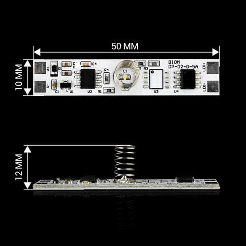 Сенсорный диммер DP-02-D-5A для профиля 5 А DC12V - фото 5