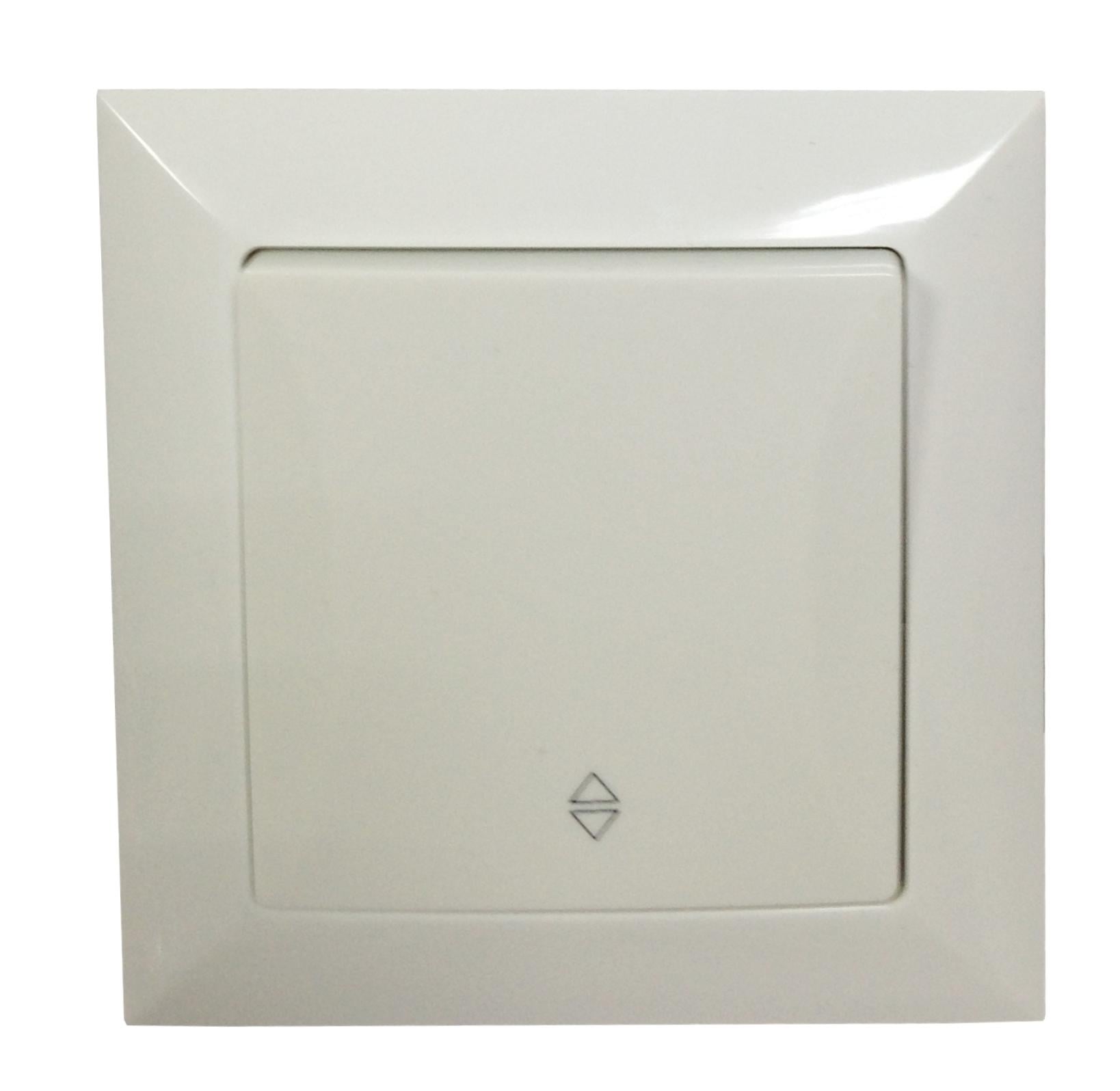 Вимикач одноклавішний прохідний 10А LUCCI Білий