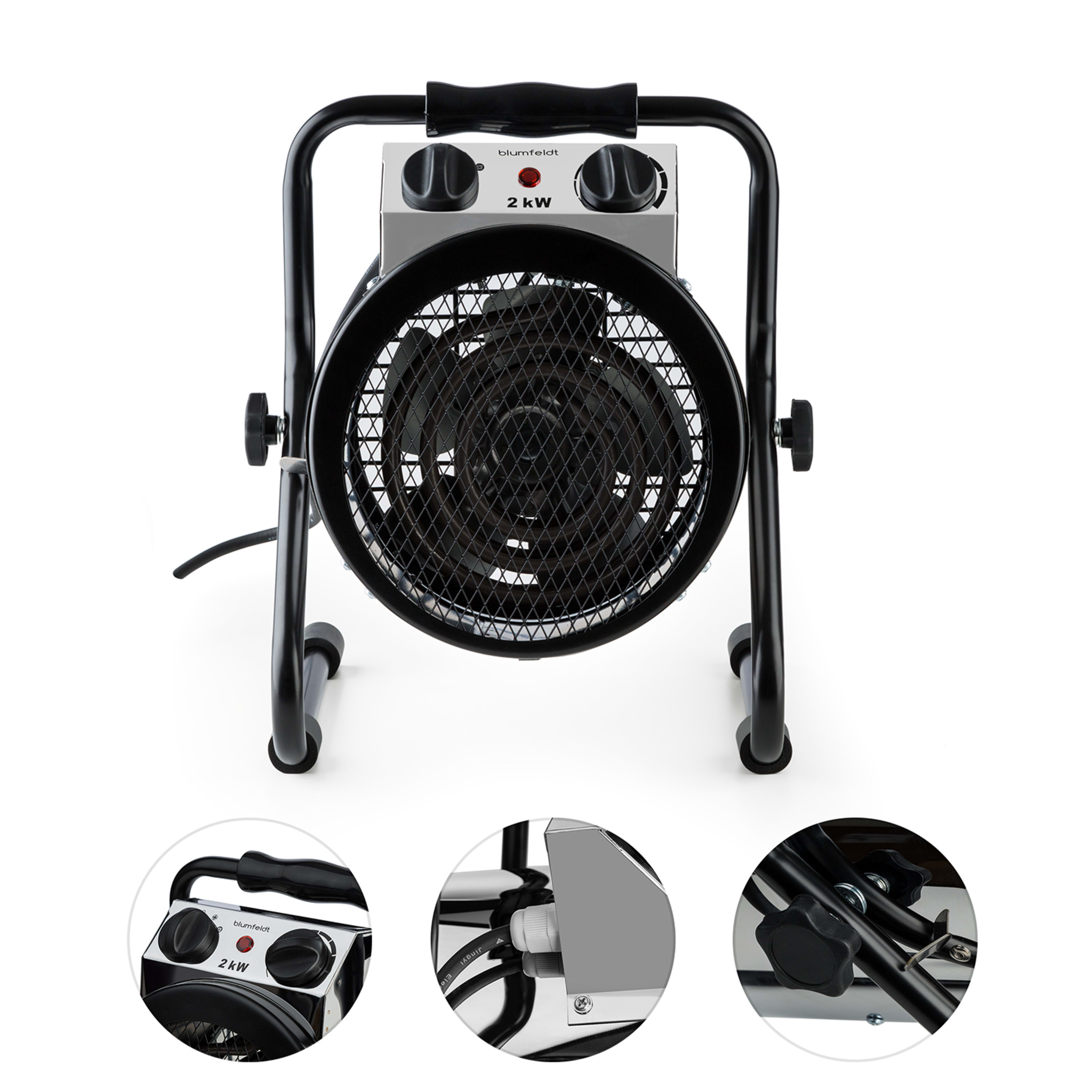Тепловентилятор Blumfeldt strato 2000 Вт 0-85 °C (10031344) - фото 2