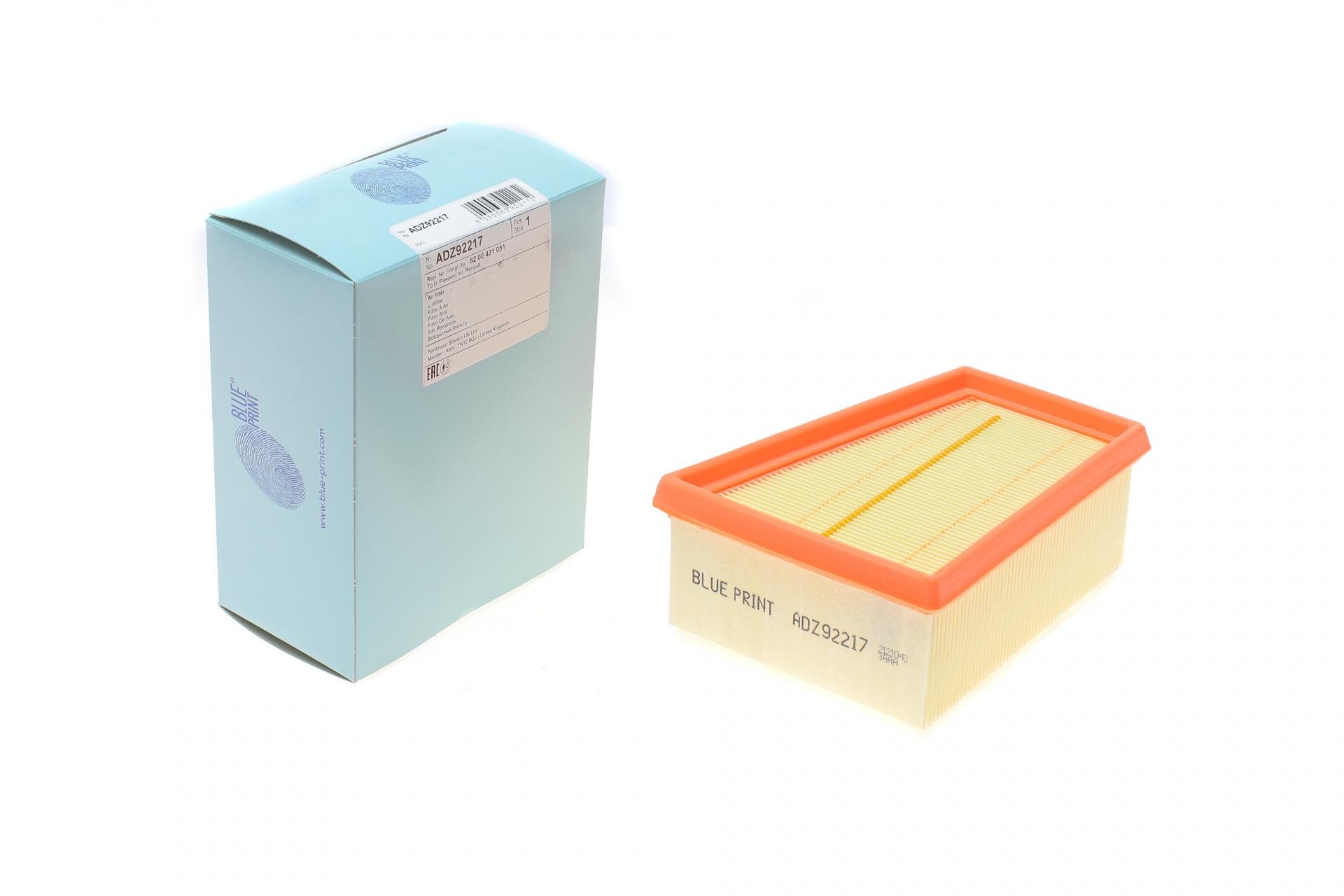 Фільтр повітряний BLUE PRINT для Renault Megane 1,4i/Trafic 2,0i (ADZ92217)