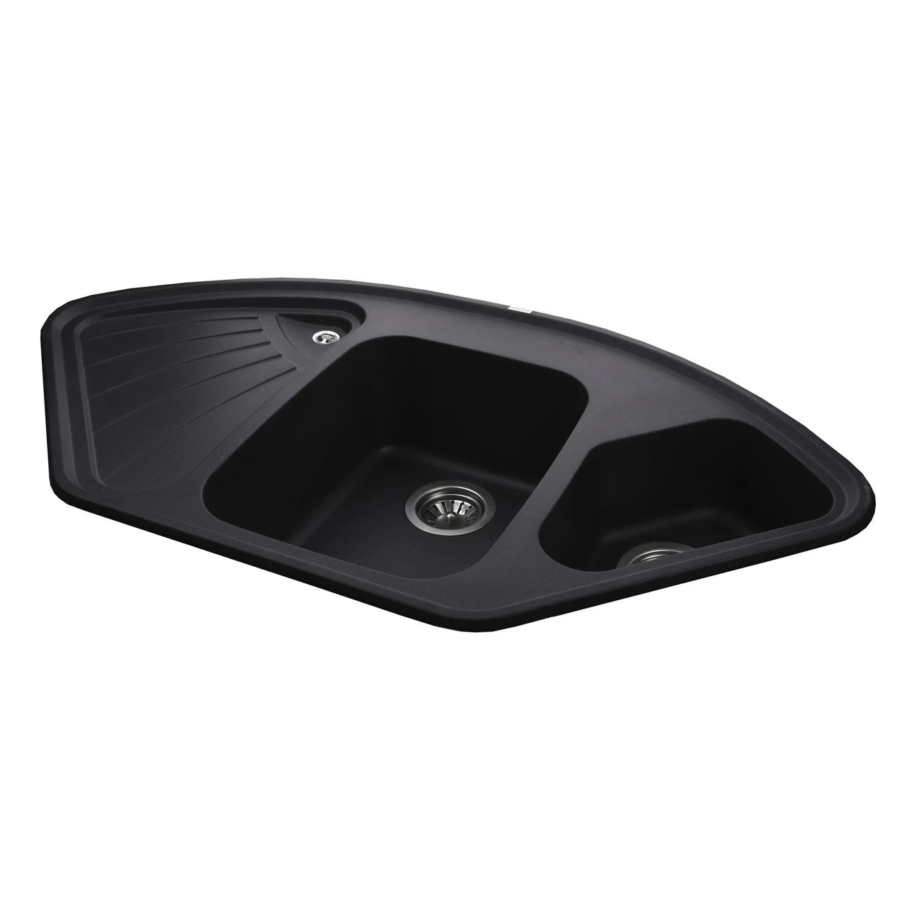 Мойка гранитная Globus Lux AVERNO А0001 1060х575 мм Черный металлик (04000035) - фото 2 Мойка гранитная Globus Lux AVERNO А0001 1060х575 мм Черный металлик (04000035) - фото 2