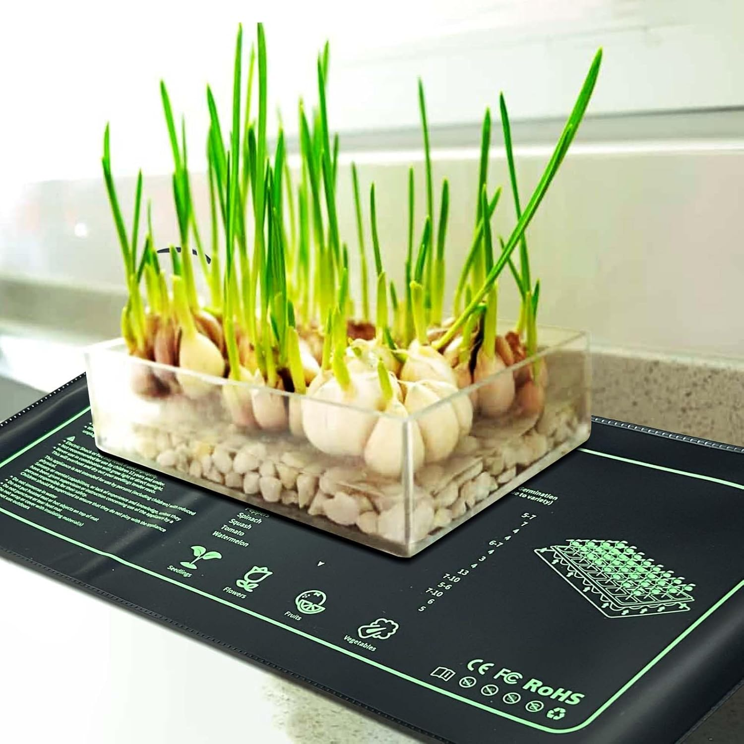 Термоковрик для рассады с быстрым нагревом 40 Вт 50x52 см - фото 3 Термоковрик для рассады с быстрым нагревом 40 Вт 50x52 см - фото 3