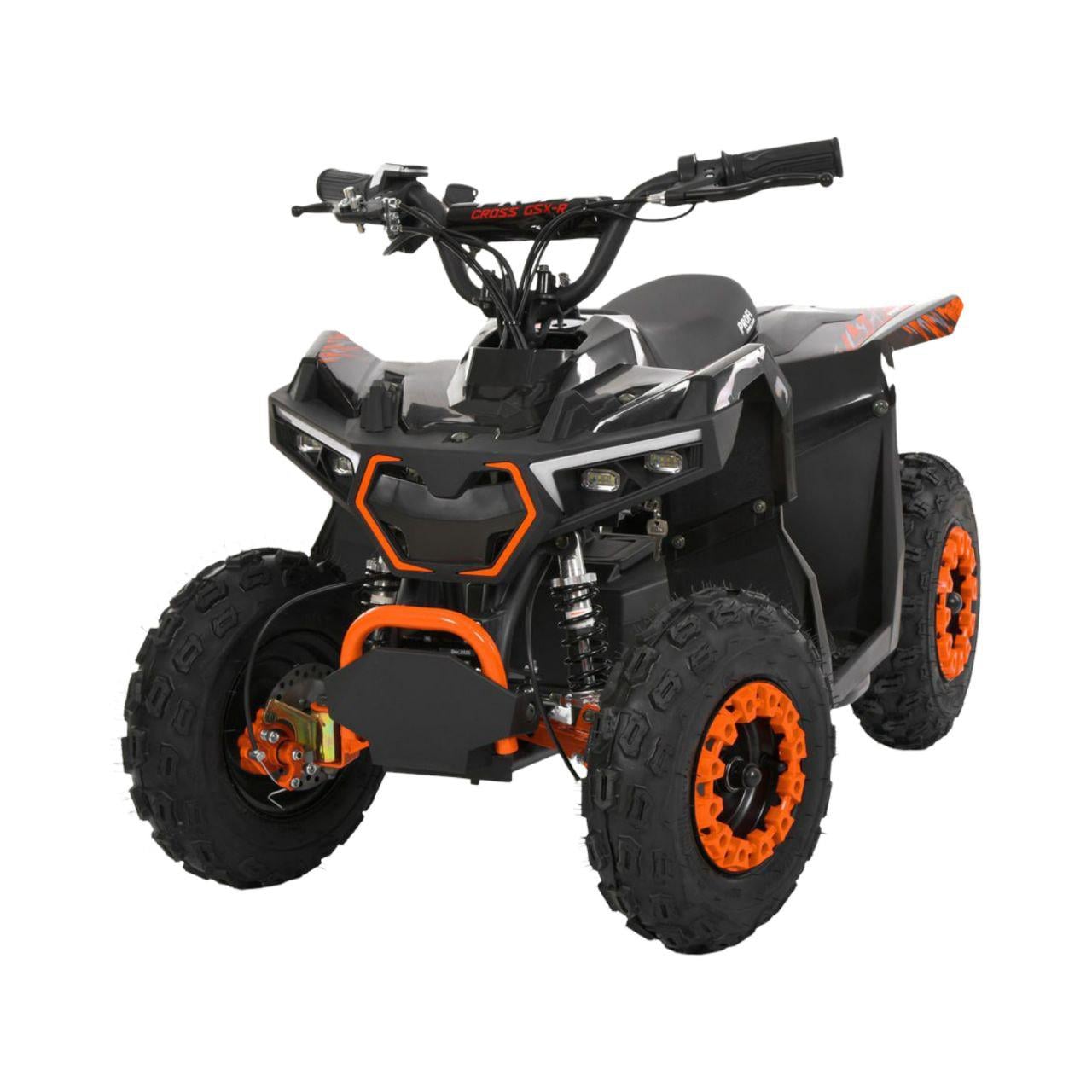 Подростковый квадроцикл HB-FFG1000-2-7 на 1000W резиновые колеса/кожаное сиденье Оранжевый (33339916)