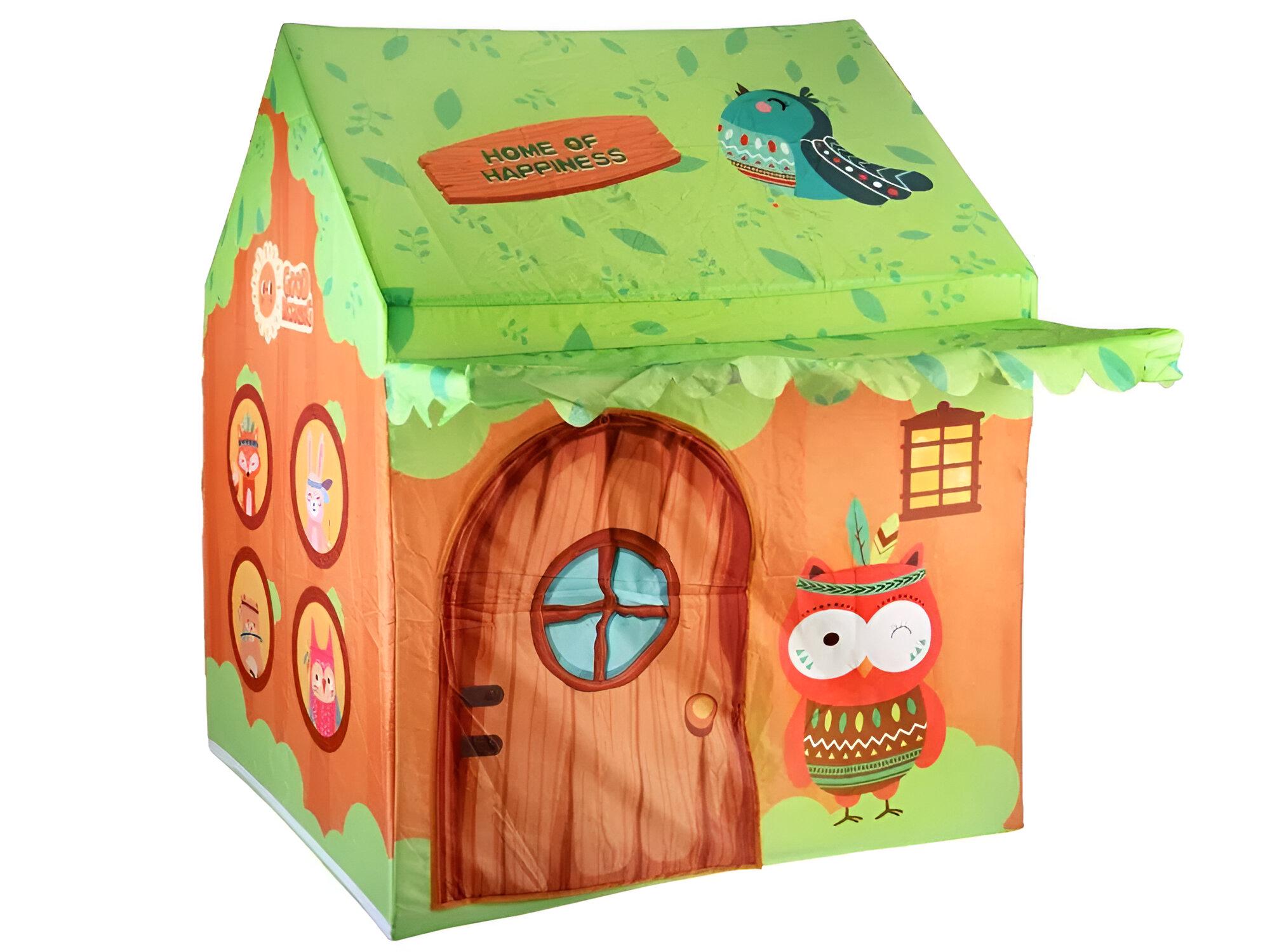 Детская складная палатка 889-241A Лесная избушка 100х80х125 см в виде Разноцветный - фото 1 Детская складная палатка 889-241A Лесная избушка 100х80х125 см в виде Разноцветный - фото 1