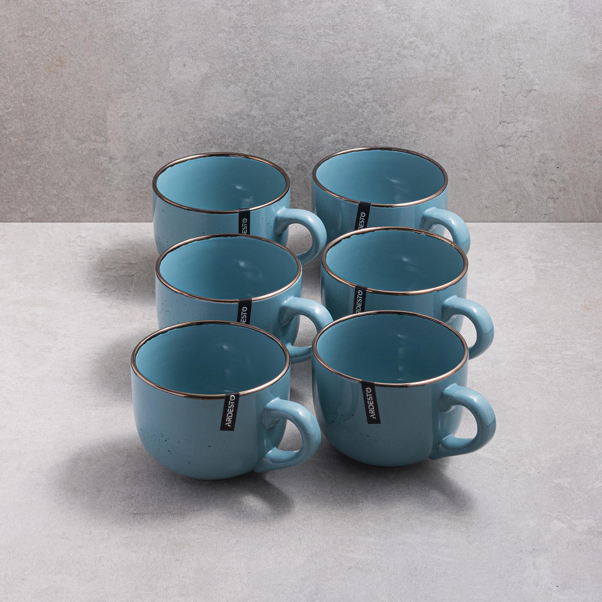 Набор Ardesto Bagheria Misty blue 480 мл 6 шт. (AR2948BGC)