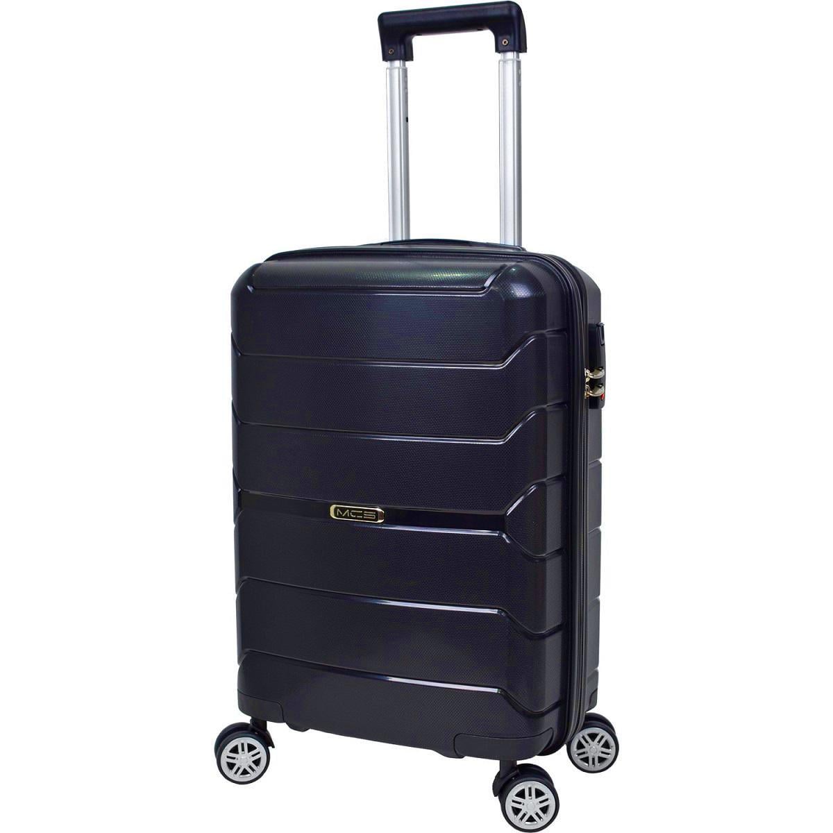 Чемодан пластиковый MCS V366 малый Темно-синий (Mp00027)