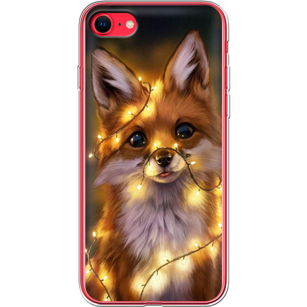 Чехол BoxFace Apple iPhone 7/8 SE  2020 Рождественская лиса Прозрачный силикон (26205-up2399-26205)