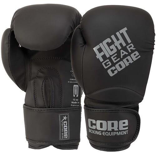 Боксерські рукавиці PU CORE BO-5259 10 унцій Чорний (31493092)
