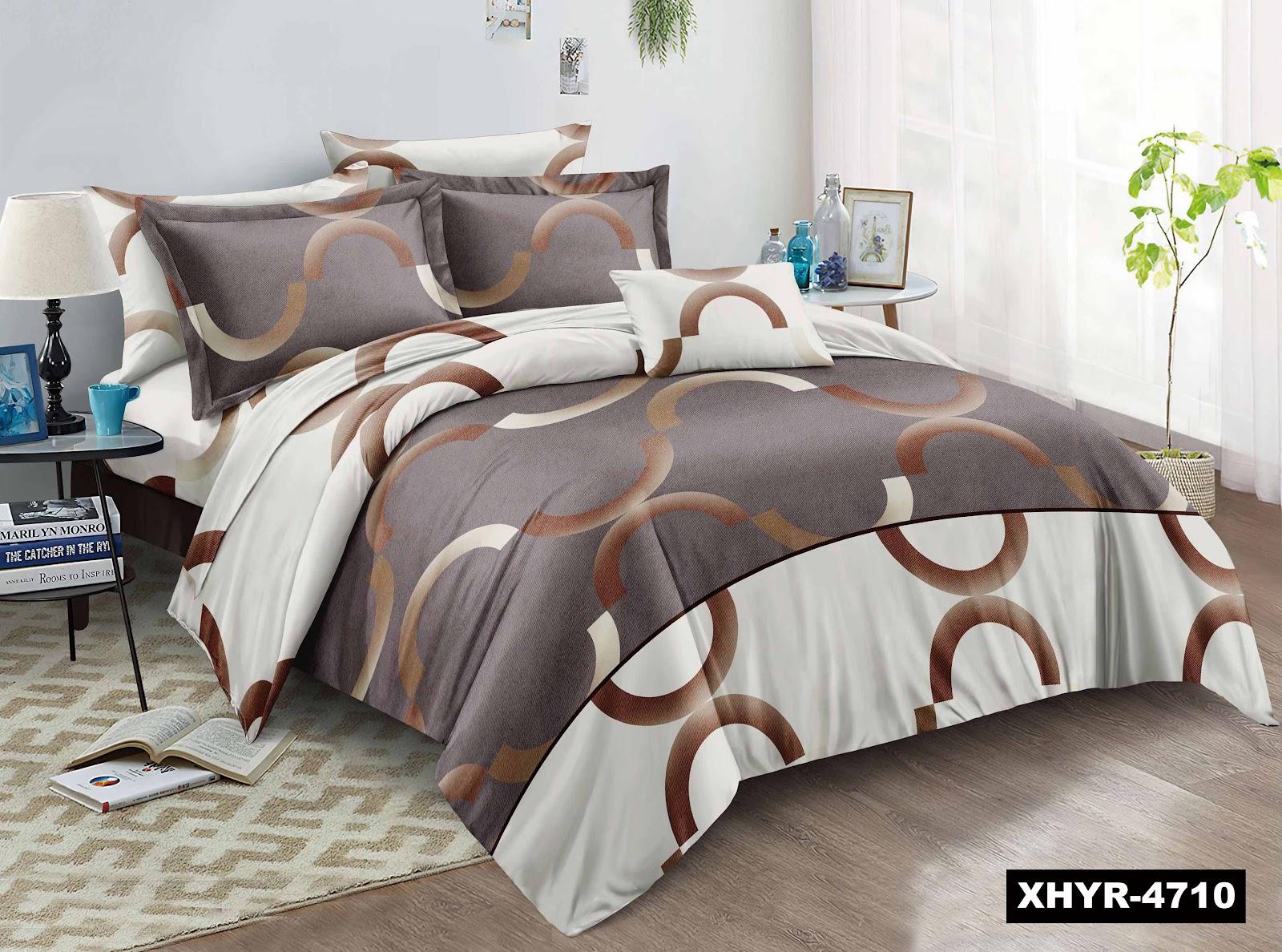 Комплект постільної білизни байка євро 200x220 см Коричневий (4710)