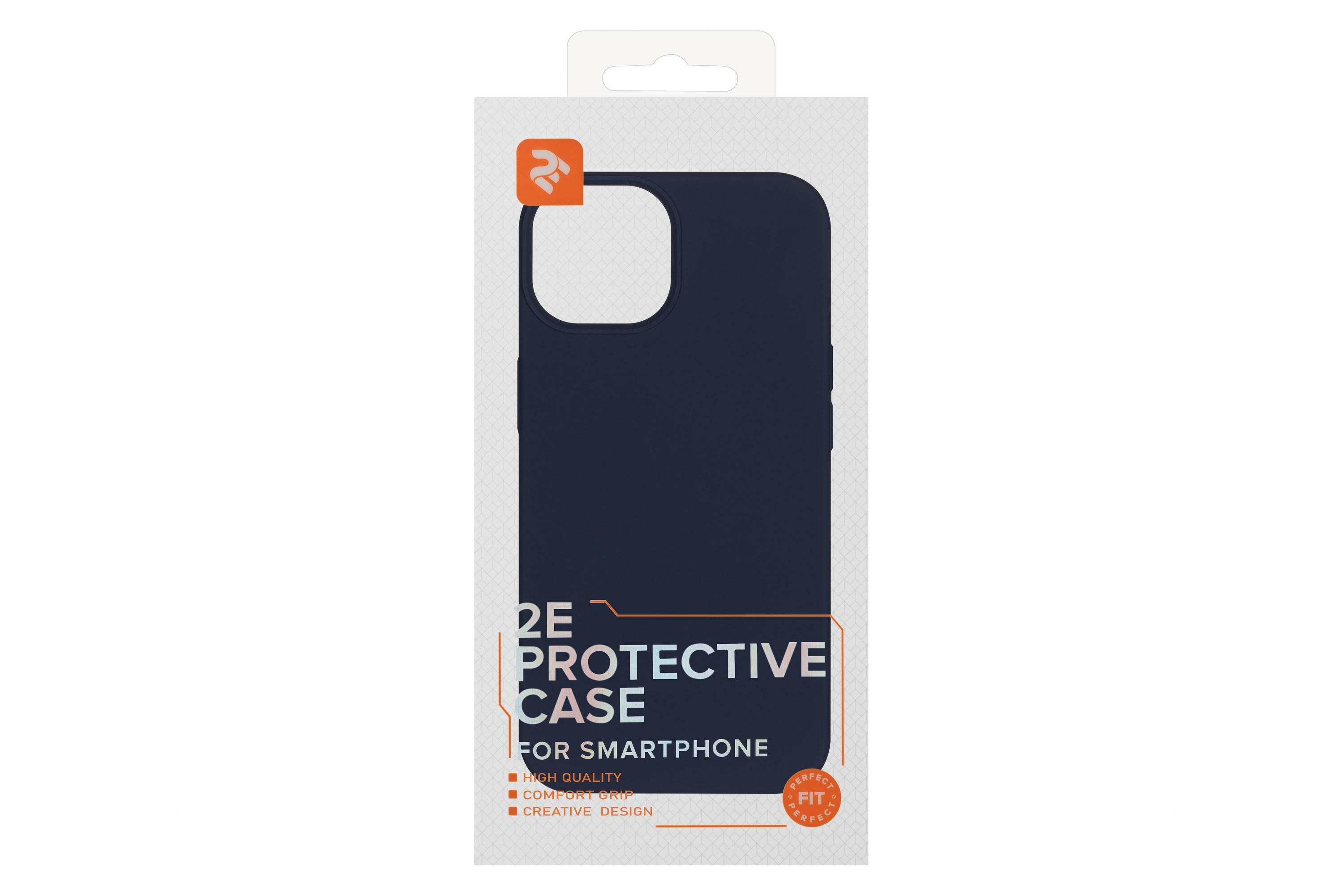 Чехол-бампер для телефона 2E Basic Liquid Silicone iPhone 14 Midnight Blue (2E-IPH-14-OCLS-MB) - фото 3