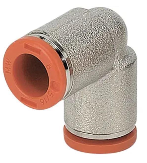 Фитинг пневматический быстросъемный угловой 90° спасатель push-in под трубку наружный Ø 10 мм (PF20401010)