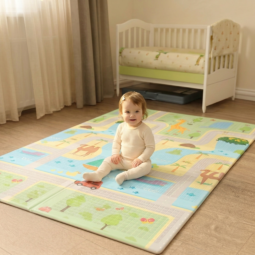 Игровой коврик двухсторонний 180х150 см (A4234)