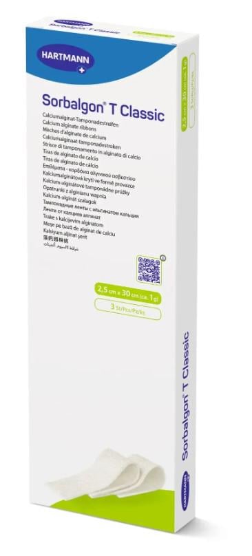Альгінатна тампонадна стрічка Sorbalgon Classic 2,5х30 см