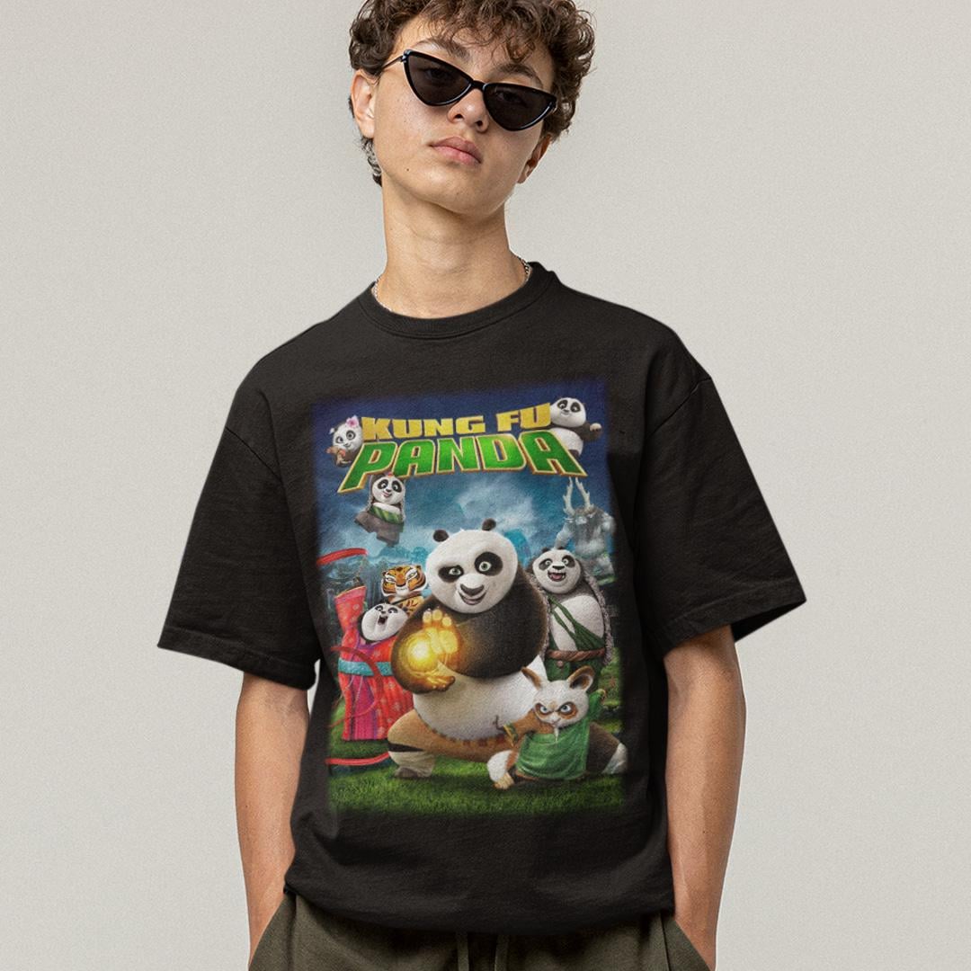 Футболка унисекс Kung Fu Panda Part 3 Poster Energy 3XL Черный (0000013112)