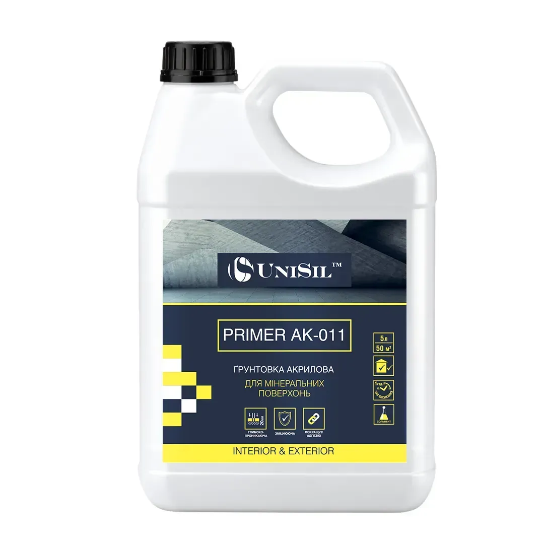 Грунтовка акриловая UniPrimer АК-011 для минеральных поверхностей 5 л (1682275700) Грунтовка акриловая UniPrimer АК-011 для минеральных поверхностей 5 л (1682275700)