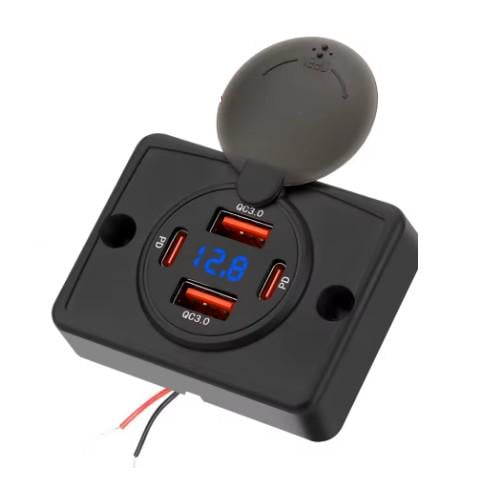 Розетка настінна адаптер-зарядний пристрій/4 порти USB (30060443)