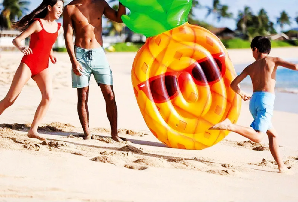 Пліт надувний Intex Ананас в окулярах 2,16х1,07 см (58790) - фото 2 Пліт надувний Intex Ананас в окулярах 2,16х1,07 см (58790) - фото 2