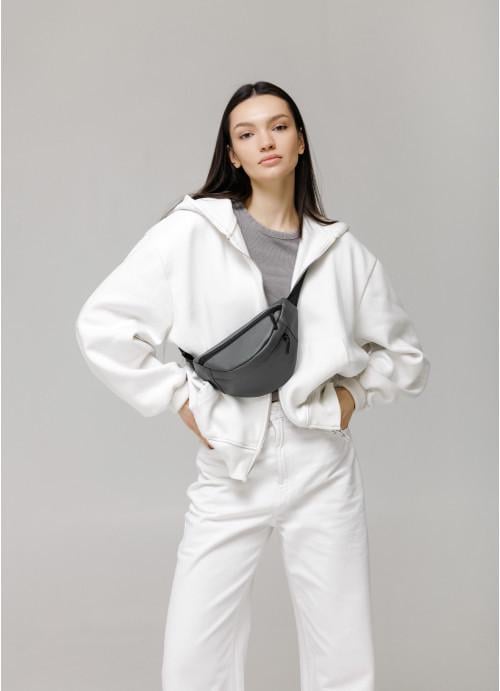Поясная женская сумка Sambag экокожа/водостойкая Графитовый (2618897947)